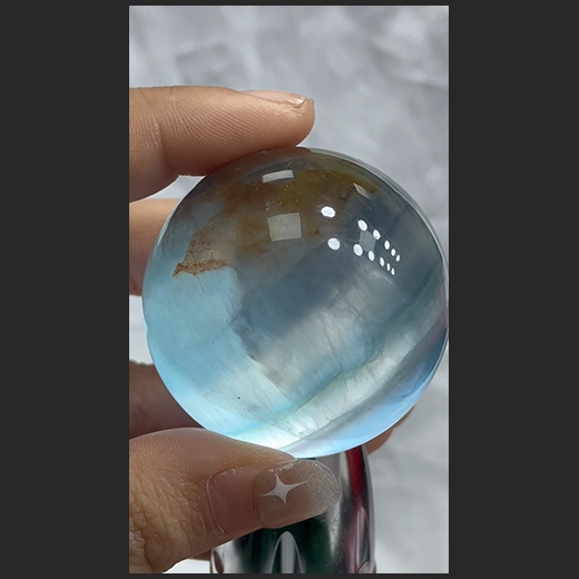 冰冰蓝萤石 冰润透蓝🔗